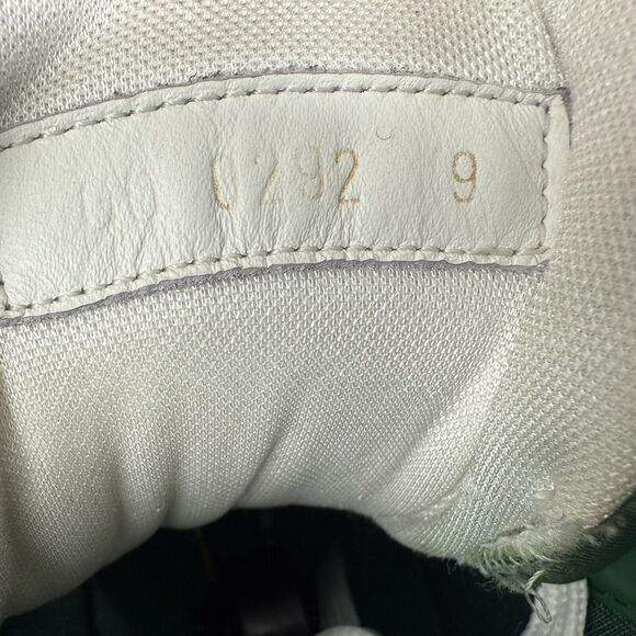 Louis Vuitton Trainer 2 Sneakers Boot White Green size USA 9 Vintage Basketball - Picture 9 of 11
